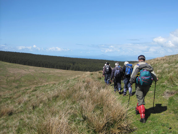 5.Dysynni Valley, Castell y Bere
Almost reached the northern most point of the walk. Its down hill now until Craig yr Aderyn
Keywords: May10 Sunday Dafydd