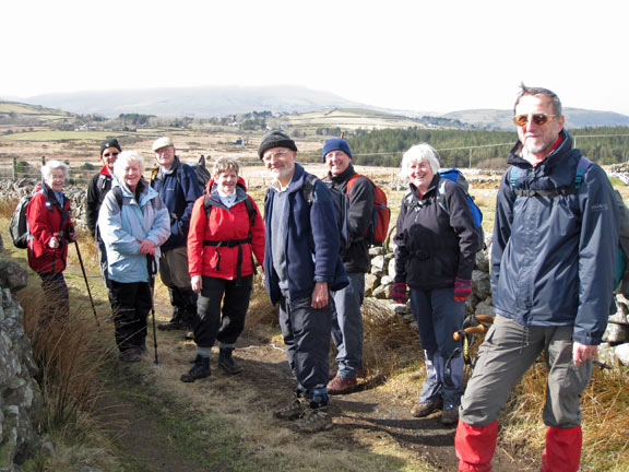 2.Cylchdaith Nebo Circular
Brief stop at the turn at Hafon-y-llyn where we turn south west.
Keywords: Mar10 Sunday Dafydd