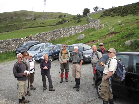 1.Drum from Abergwyngregyn
8/8/10. Starting off from the upper car park.  Good weather forecast.
Keywords: Aug10 Sunday Dafydd
