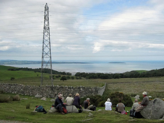 5.Drum from Abergwyngregyn
8/8/10. Last tea stop with Puffin Island and Anglesey in the background. The weather had been overcast for much of the walk.
Keywords: Aug10 Sunday Dafydd