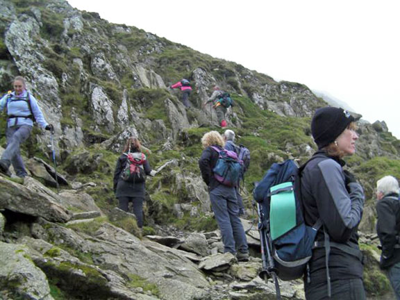 3.Gallt y Wenallt, Cwm Dyli
Descent of Lliwedd. Photo: Tecwyn Williams.
Keywords: Oct10 Sunday Noel Davey