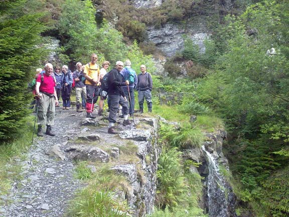 3.Llwybrau Llanrwst Footpaths 12/8/10
A very scenic waterfall. Photo: Meirion Owen.
Keywords: Aug10 Thursday Meirion Owen Eryl Lobley