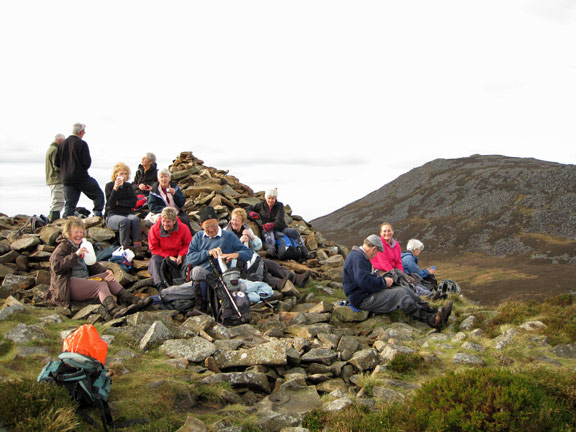 3.Yr Eifl, Nant Gwtheyrn 31/10/10.
Morning coffee on top of Tre'r Ceiri.
Keywords: Oct10  Sunday Judith Thomas