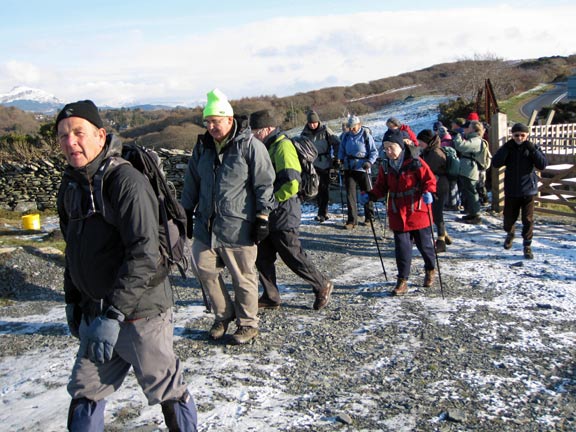 4.Tremadog 2/12/10
Ian leads the group as we leave the Portmadog - Morfa Buchan road and head for the side of Moel y Gest.
Keywords: Dec10 Thursday Ian Spencer