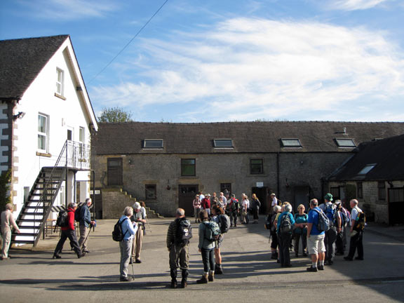 2.Dovedale Holiday
All are assembled outside Newton House for the Sunday walks. Photo: Hugh Evans.
Keywords: April11 Holiday Ian Spencer