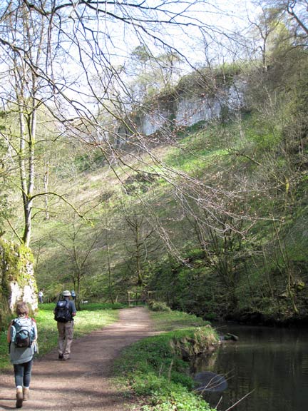 10.Dovedale Holiday
Walking alongside the River Dove on the second day. Photo: Hugh Evans.
Keywords: April11 Holiday Ian Spencer