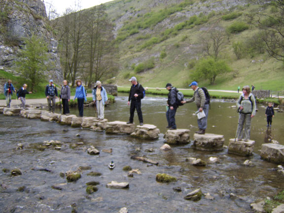 19.Dovedale Holiday
More posers in the middle of the River Dove. Photo: Meirion Owen.
