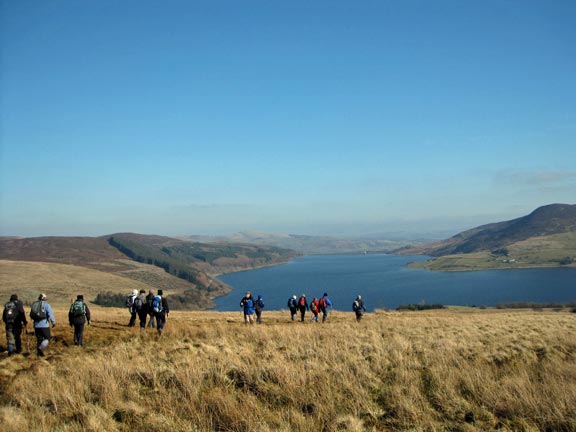 5.Arenig Fach
6th Mar 2011. Having just finished our last tea break, the view of Llyn Celyn tells us that it isn't very far to the car park; our starting point.
Keywords: March11 Sunday Tecwyn Williams