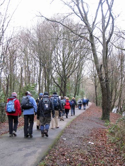 2.Bangor Circular.
23rd Jan 2011. Off along the North Wales path as we follow Afon Cegin for over a mile.
Keywords: January11 Sunday Dafydd Williams