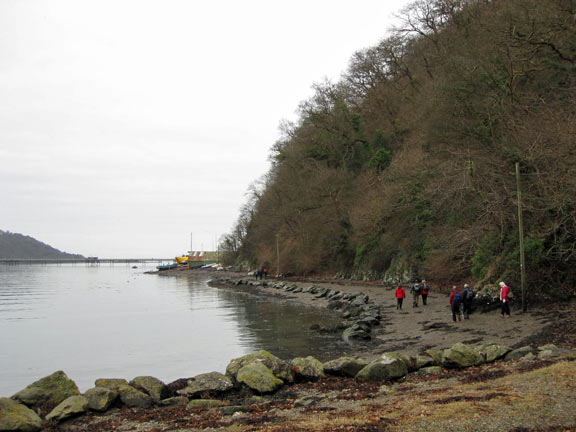 5.Bangor Circular.
23rd Jan 2011. Making our way back alongside the Menai Straits
Keywords: January11 Sunday Dafydd Williams