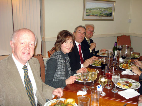 3.Post Christmas Dinner. Porthmadog Golf Club.
13th Jan 2011. Each table went up to the buffet in turn so, how far guests have progressed with their meals does not indicate their degree of hunger. Photo: Ann & Nick White. 
Keywords: Jan11 Thursday Christmas Dinner