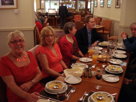 10.Post Christmas Dinner. Porthmadog Golf Club.
13th Jan 2011. Each table went up to the buffet in turn so, how far guests have progressed with their meals does not indicate their degree of hunger. Photo: Ann & Nick White. 
Keywords: Jan11 Thursday Christmas Dinner