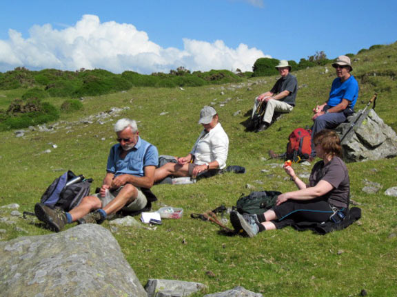 2.Foel Fras
30th June 2011. A cup of tea on the way back from Foel Fras. Photo: Tecwyn Williams.
Keywords: June11 Sunday Catrin Williams