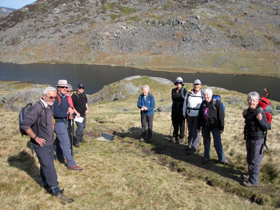 1.Glyders
17th April 2011. Just up the first hill from the car park with Llyn Ogwen and the foot of yr Ole Wen in the background.
Keywords: April11 Sunday Hugh Evans