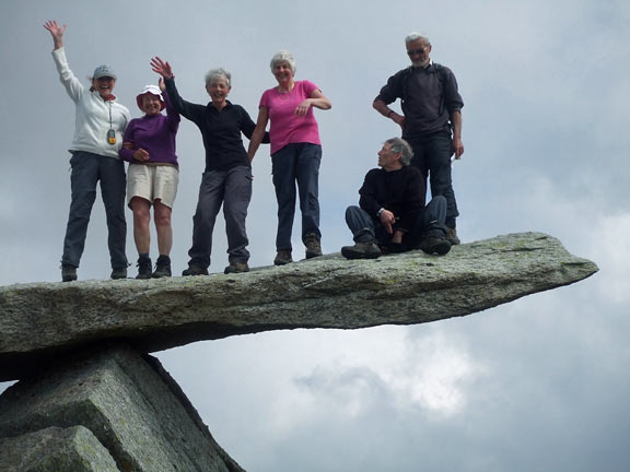 5.Glyders
17th April 2011. Nonchalant bravery being displayed. No concern shown for the 1000s of centimetres of drop below.
Keywords: April11 Sunday Hugh Evans