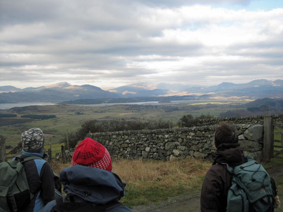 4.Harlech Circular walk.
27th Jan 2011. A short stop at Rhyd Galed Uchaf with Snowdon and the mountains of Snowdonia in the distance.
Keywords: Jan11 Thursday Nick White