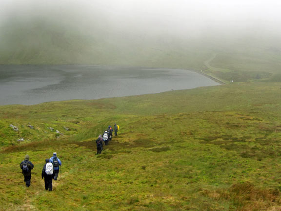 4.Pumlumon.
29th May 2011. At last we are out of the cloud, with Llun Llygad Reidiol and a tea break ahead.
Keywords: May11 Sunday Ian Spencer