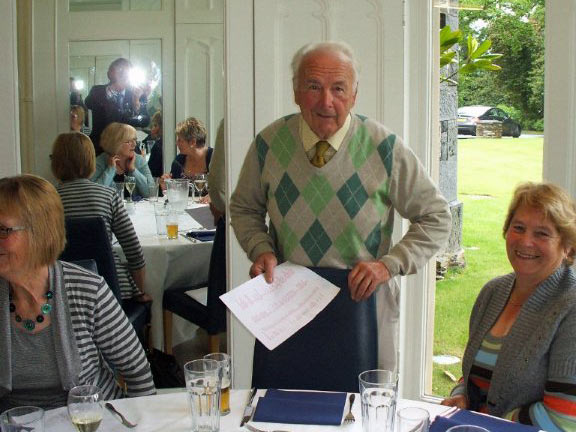 6.Annual Spring Reunion lunch
26th May 2011. The Club Treasurer / dinner organiser,  with the look of a man who knows that everything is going as planned. Photos taken during the lunch by Dafydd H Williams.
Keywords: May11 Thursday Arwel Davies