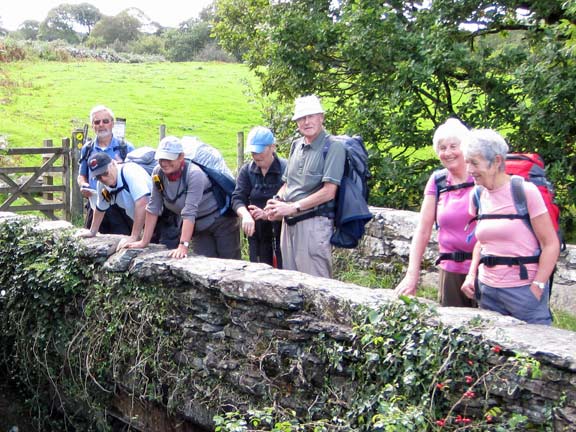 4.Tal y Bont to Harlech. Ardudwy Way
18th September 2011. Pont Pen-y-Bont. 8.5miles into the walk. 4.6miles to go. At 67m height and 250m to climb up ahead. The sting in the tail. Are we bovered?
Keywords: Sept11 Sunday Dafydd Williams