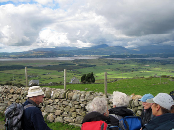 5.Tal y Bont to Harlech. Ardudwy Way
18th September 2011. The start of the final descent into Harlech with Moel Hebog and the Moelwyns in the background.
Keywords: Sept11 Sunday Dafydd Williams