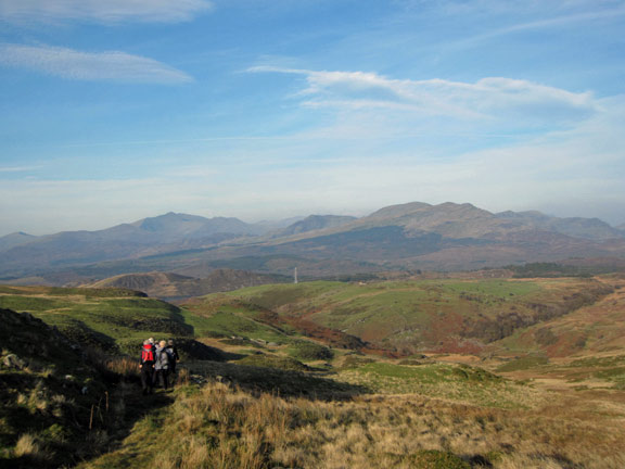 4.Harlech to Llandecwyn Ardudwy Way
On the way down from Bryn Cader Faner with Snowdon, Cnicht and the Moelwyns in the background.
Keywords: Nov11 Sunday Dafydd Williams