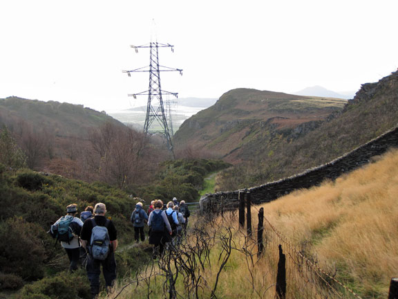 6.Harlech to Llandecwyn Ardudwy Way
Our final descent from Llyn Tecwyn Uchaf down to Llandecwyn with just under a mile to go.
Keywords: Nov11 Sunday Dafydd Williams