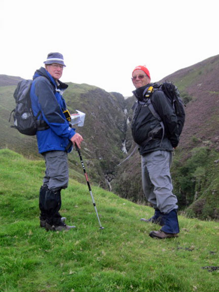 2.Cwm Cynfal
25th August 2011. Two members posing with the gorge behind. Photo: Tecwyn Williams.
Keywords: Aug11 Thursday Nick Ann White