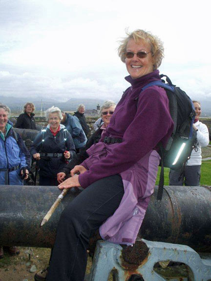 5.Dinas Dinlle, Fort Belan, Y Foryd
22nd September 2011. But Joan has her own ideas on operating old cannons. Photo: Dafydd Williams.
Keywords: Sept11 Thursday Pam Foster
