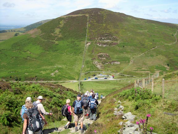 5.Moel Famau.
24/7/11. Nearly time for lunch as we approach Moel Arthur.
Keywords: July11 Sunday Noel Davey