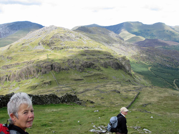 4.Moel Hebog, Moel yr Orgof, Moel Lefn.
4th September 2011. Half way down the Meol Hebog decent with Moel yr Orgof ahead.
Keywords: Sept11 Sunday Hugh Evans