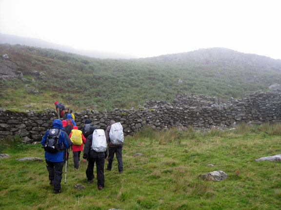 2.Nantlle Ridge
21st August 2011. On our way up Craig-y-Garn when the rain starts. There will be no view until after lunch.
Keywords: Aug11 Sunday Noel Davey