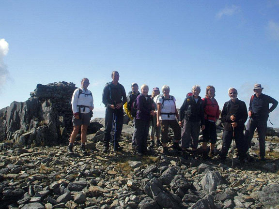 3.Nantlle Ridge
21st August 2011. Lunch over and the clouds clear. Spirits are raised. Photo: Dafydd Williams.
Keywords: Aug11 Sunday Noel Davey