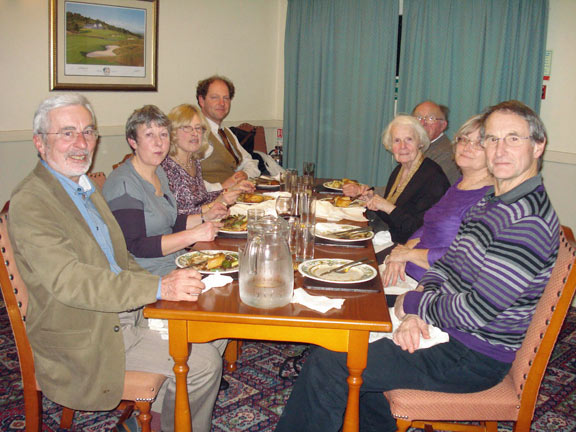 2.Winter Dinner. Porthmadog Golf Club.
26/01/12.  A good time was had by all. Photo: Ann & Nick White. 
Keywords: Jan12 Thursday Arwel Davies