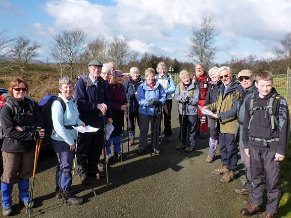 1.Mynydd Maentwrog, Gold Mine.
18/3/12. At car park at Tomen y Mur. Ready for off.
Keywords: Mar12 Sunday Ann White Nick White