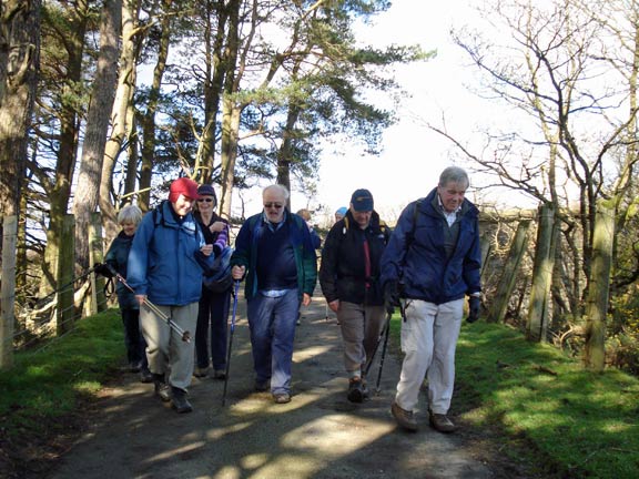 3.Tomen-y-mur / Trawsfynydd.
18/3/12. Entering the woodland. Photo: Ann & Nick White.
Keywords: Mar12 Sunday Ann White Nick White