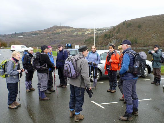 1.Moel Eilio.
19/02/12. Starting at the Llyn Padarn carpark. A lovely morning.
Keywords: Feb12 Sunday Noel Davey