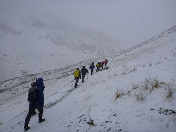 2.Moel Eilio.
Striding up Maesgwm to the Bwlch in a slight blizzard.
Keywords: Feb12 Sunday Noel Davey