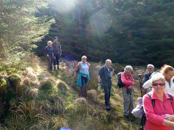 2.Roman Bridge.
1/4/12. Arriving at the end of a walking spur at Llyniau Diwaunydd and lunch.
Keywords: Apr12 Sunday Ian Spencer