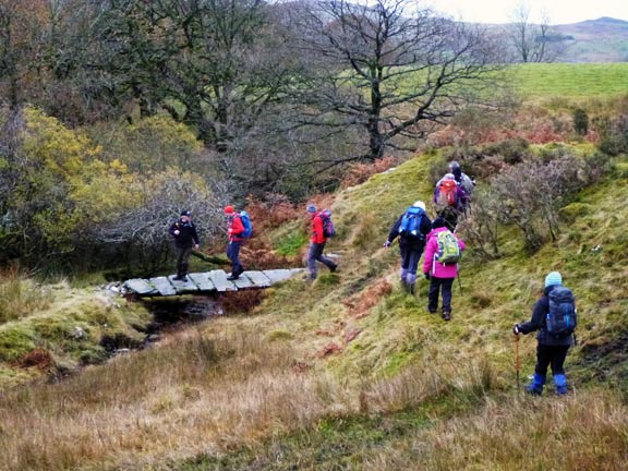 6.Cwm Prysor, Bwlch y Bi, Viaduct
11/11/12. Down off the disused rail track bed and just 500m to go.
Keywords: Nov12 Sunday Tecwyn Williams