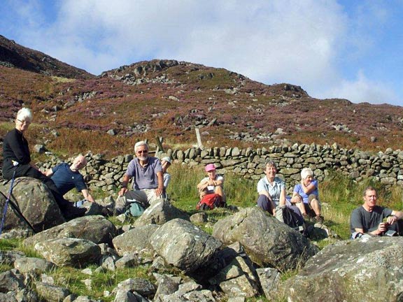 6.Cwm Bychan
2/9/12. A second afternoon tea. The leader in a generous mood. Only a short distance now to the end. Photo: Dafydd Williams
Keywords: Sep12 Sunday Dafydd Williams