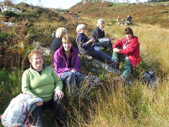3.Around Llandecwyn
18/10/12. Lunch. smiles all around. Photo: Dafydd H Williams.
Keywords: Oct12 Thursday Alan Edwards Beryl Davies