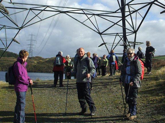 5.Around Llandecwyn
18/10/12. Members contemplate some power walking. Photo: Dafydd H Williams.
Keywords: Oct12 Thursday Alan Edwards Beryl Davies