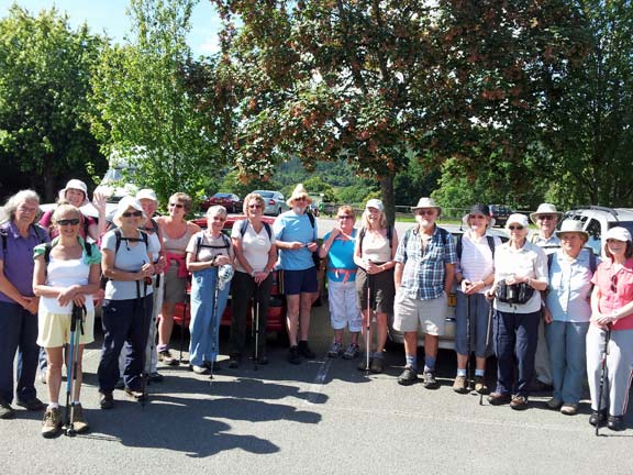 1.Llanrwst Footpaths
9/8/12. Circular walk from Llanrwst up around Llyn y Parc and back. Stopped for tea and cake at Tyhwntirbont cafe. A very enjoyable day. Photo: Meirion Owen.
Keywords: Aug12 Thursday Meirion Owen