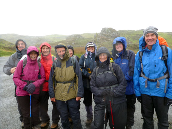 1.Craig y Llyn a Braich Ddu.
16/9/12. At the car park at Llynnau Cregennen we decide to take up Nick's offer of a low level walk to Islawr-dref and back. Very enjoyable and we didn't regret the decision. We were able to see the lower bits of Cader Idris and Tyrrau Mawr.
Keywords: Sept12 Sunday Hugh Evans