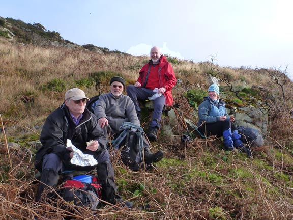 3.Moel y Gest
23/12/12. Lunch time. Near Ty'n-y-mynydd. Looking west towards Criccieth.
Keywords: Dec12 Sunday Tecwyn Williams