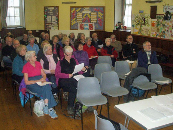 1.Club AGM March 2014.
6/3/14. First the business of the Club. Photo: Dafydd Williams
Keywords: Mar14 Thursday AGM