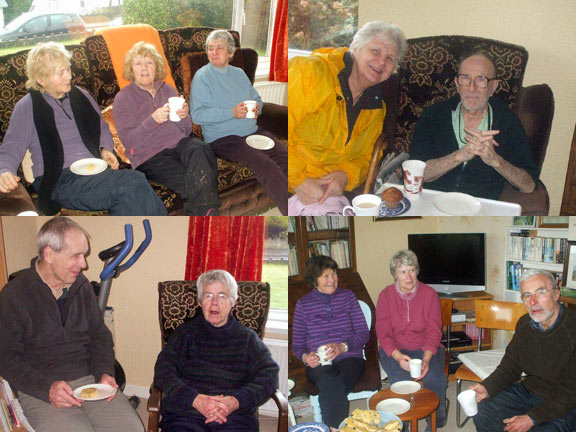 4.Club AGM March 2014.
6/3/14. Refreshments at Walter and Lil's. Photo: Dafydd Williams
Keywords: Mar14 Thursday AGM