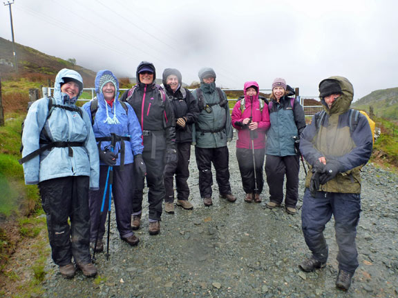 1.Arenig Fawr
11/05/14. A bit wet and a bit windy but where else would we want to be.
Keywords: May14 Sunday Tecwyn Williams