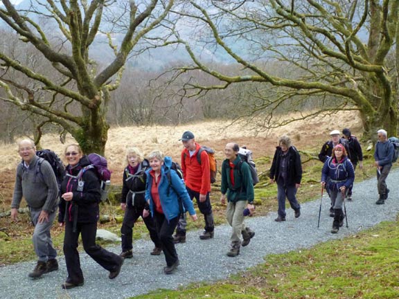 1.Beddgelert to Rhyd Ddu Return
30/3/14. About to enter Parc Ty'n y Coed at the beginning of the walk. 
Keywords: Mar13 Sunday Ian Spencer