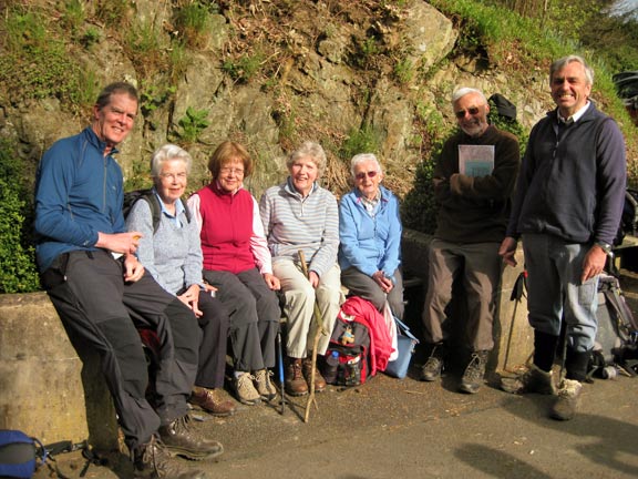 5.Church Stretton April 2014
A bit of posing while we are still feeling fit (before we start walking!) Photo: Arwel Davies.
Keywords: Apr14 holiday Ian Spencer